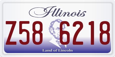 IL license plate Z586218