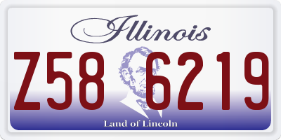 IL license plate Z586219