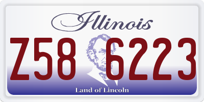 IL license plate Z586223
