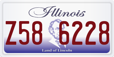 IL license plate Z586228
