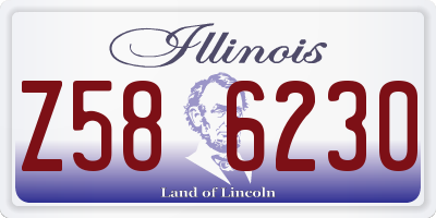 IL license plate Z586230