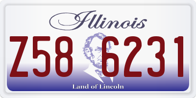 IL license plate Z586231