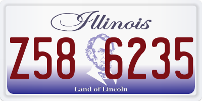 IL license plate Z586235