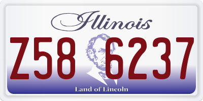 IL license plate Z586237
