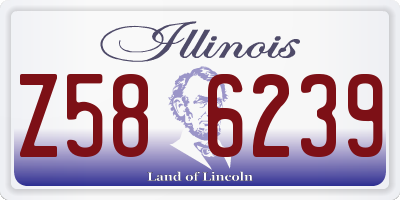IL license plate Z586239