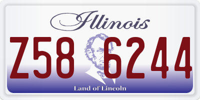 IL license plate Z586244