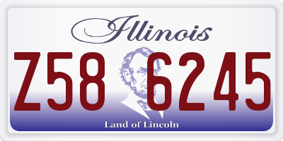 IL license plate Z586245
