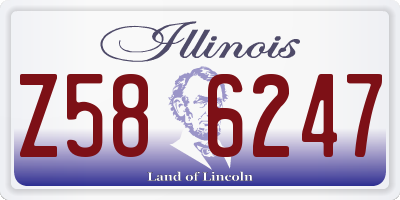 IL license plate Z586247