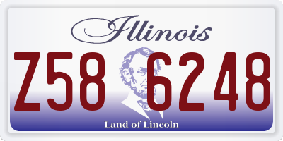IL license plate Z586248