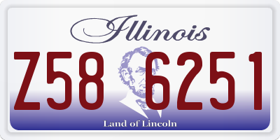 IL license plate Z586251