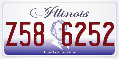 IL license plate Z586252