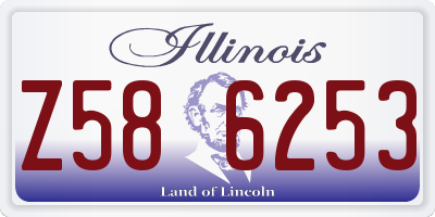 IL license plate Z586253