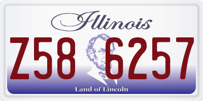 IL license plate Z586257