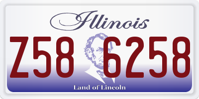 IL license plate Z586258