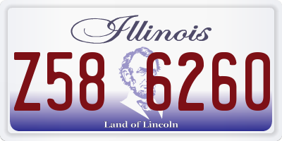 IL license plate Z586260