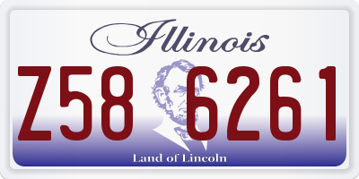 IL license plate Z586261