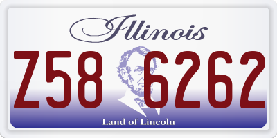 IL license plate Z586262