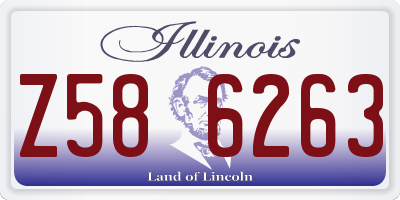 IL license plate Z586263