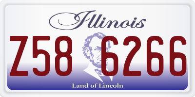 IL license plate Z586266