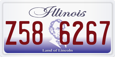 IL license plate Z586267