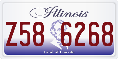 IL license plate Z586268