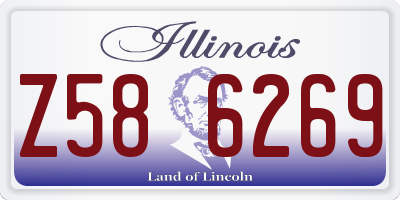 IL license plate Z586269