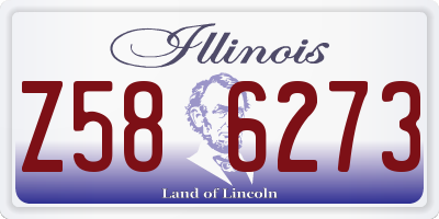 IL license plate Z586273