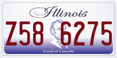 IL license plate Z586275