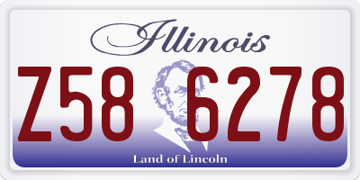 IL license plate Z586278