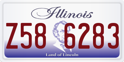 IL license plate Z586283