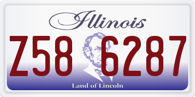 IL license plate Z586287