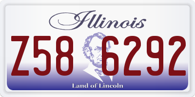 IL license plate Z586292