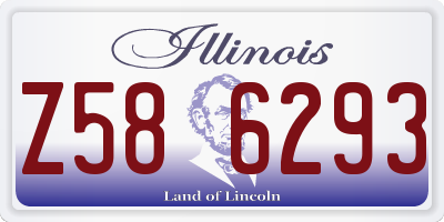 IL license plate Z586293