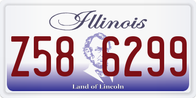 IL license plate Z586299