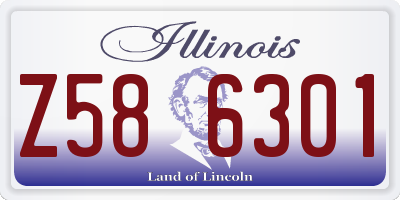 IL license plate Z586301
