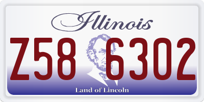 IL license plate Z586302