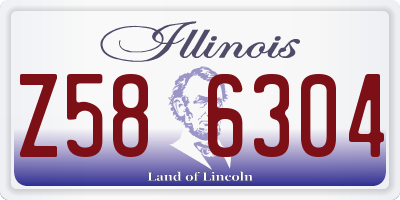 IL license plate Z586304