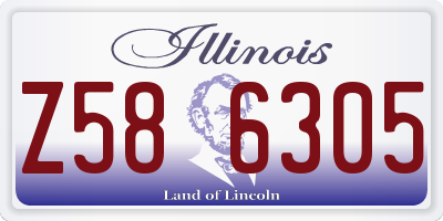 IL license plate Z586305