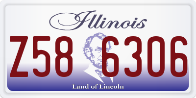 IL license plate Z586306