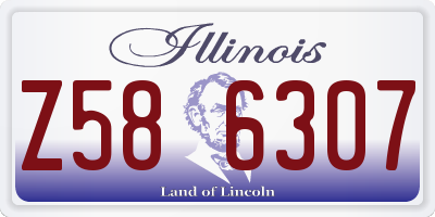 IL license plate Z586307