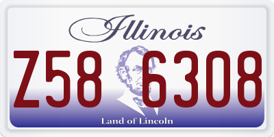 IL license plate Z586308