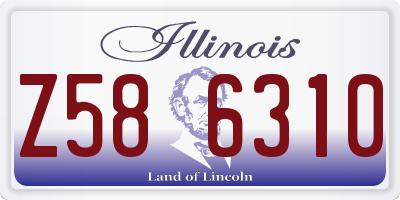 IL license plate Z586310