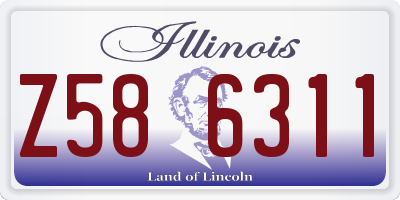 IL license plate Z586311