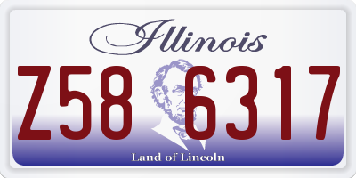 IL license plate Z586317
