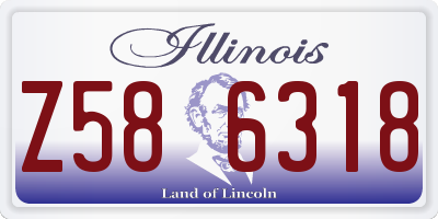 IL license plate Z586318
