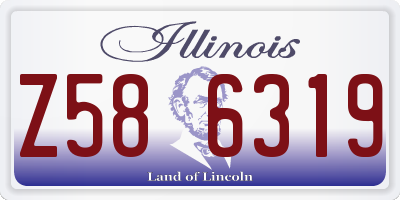 IL license plate Z586319