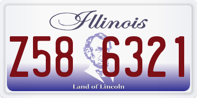 IL license plate Z586321