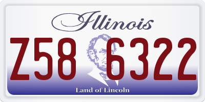 IL license plate Z586322