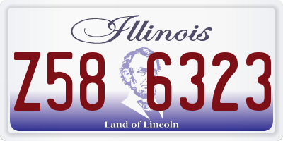 IL license plate Z586323