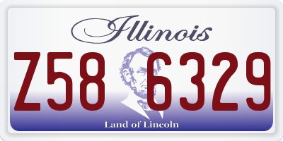 IL license plate Z586329